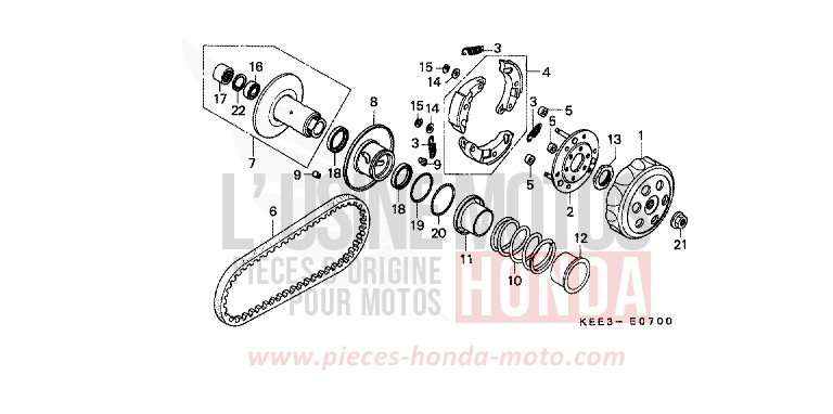 ABTRIEBSFLAECHE von CB1300 Super Bold'or ABS PEARL CONIFER GREEN (G161) von 1999